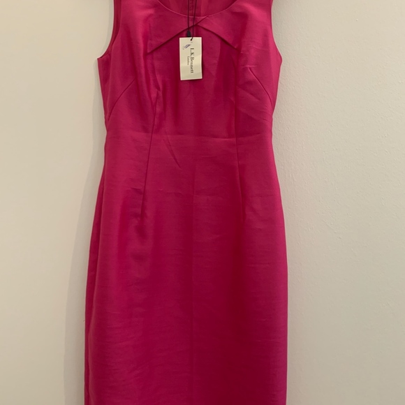 NWT L.K.Bennett raspberry cleo dress. - Picture 7 of 8